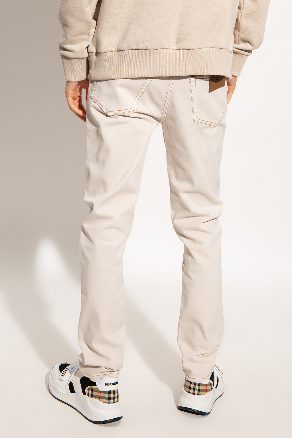 Burberry slim fit pants hotsell